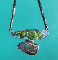 Alanna Gayko "Snake Skin" Yowah Opal Pendant